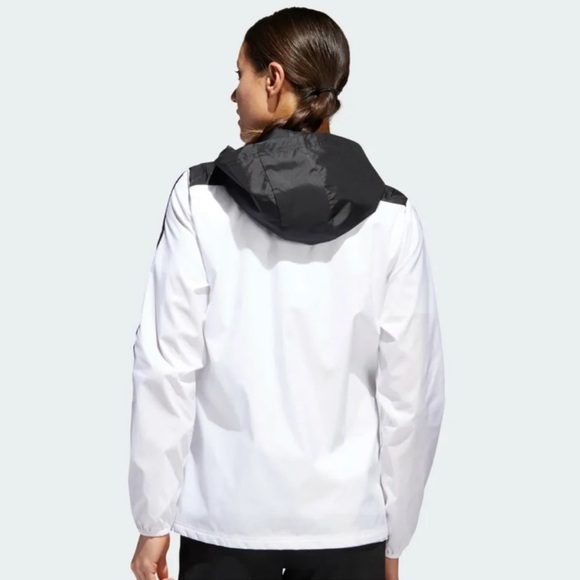 Adidas Women's Black and White Jacket - Picture 2 of 14